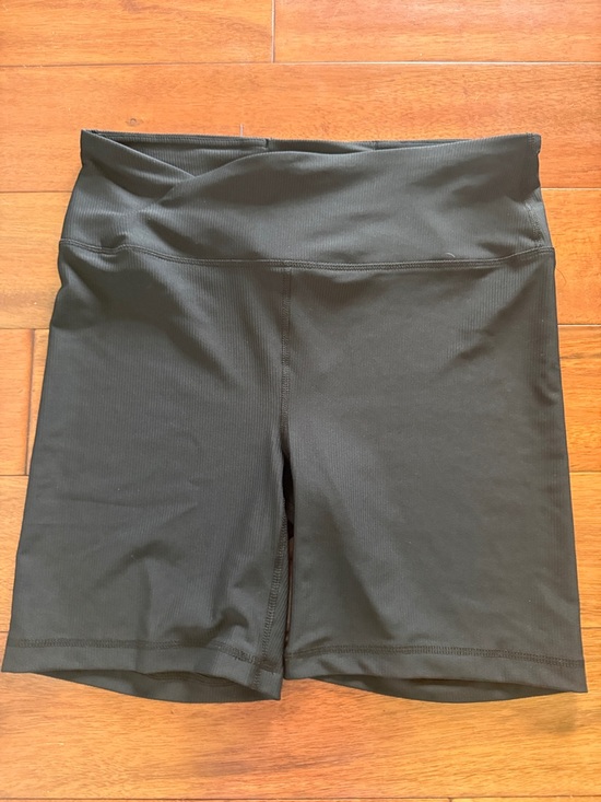 Yogalicious Pants - Yogalicious Wonderling Rib Nola Black High-Waist Bike Shorts XL